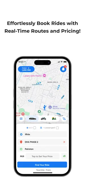iRide iOS ride screen
