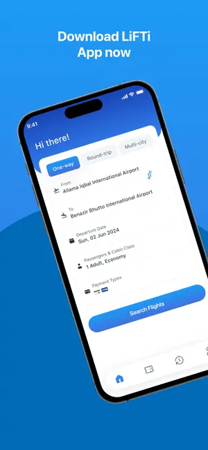 Flight Booking App screen 1