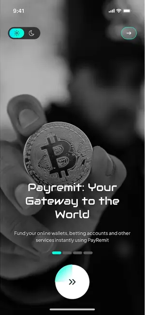 PayRemit app screen 1