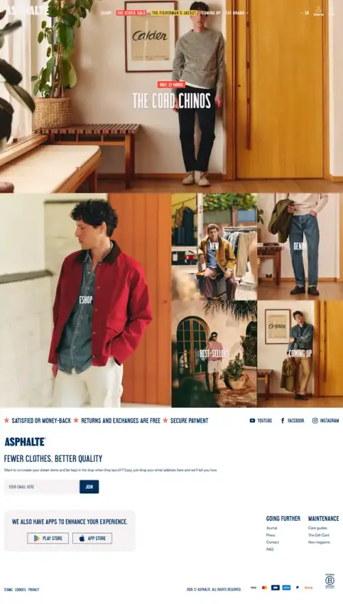 Asphalte website preview