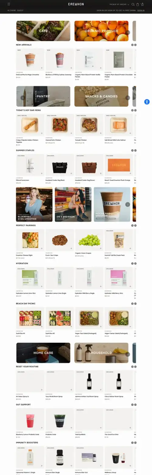 Erewhon storefront