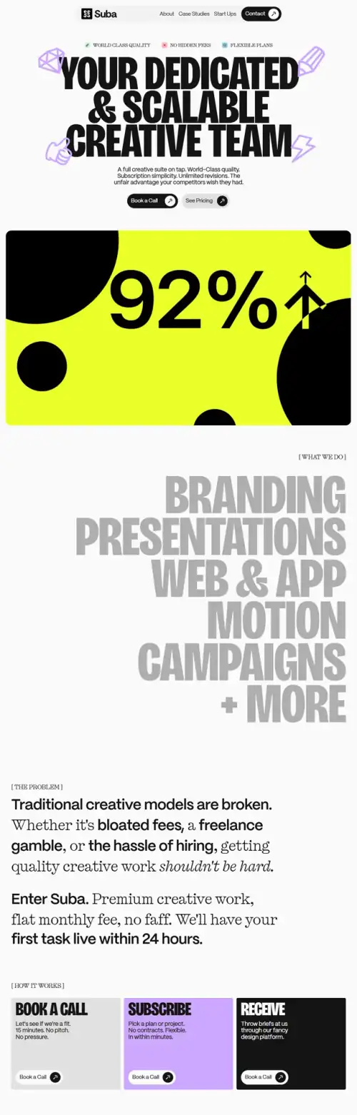 Suba website preview